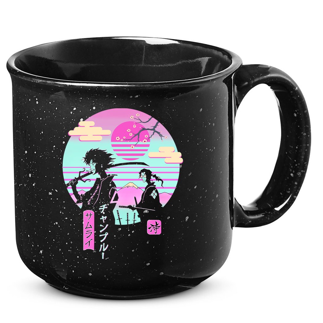 Retro Samurai Chillhop Anime 15oz Campfire Ceramic Mug