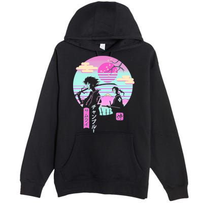 Retro Samurai Chillhop Anime Premium Pullover Hoodie