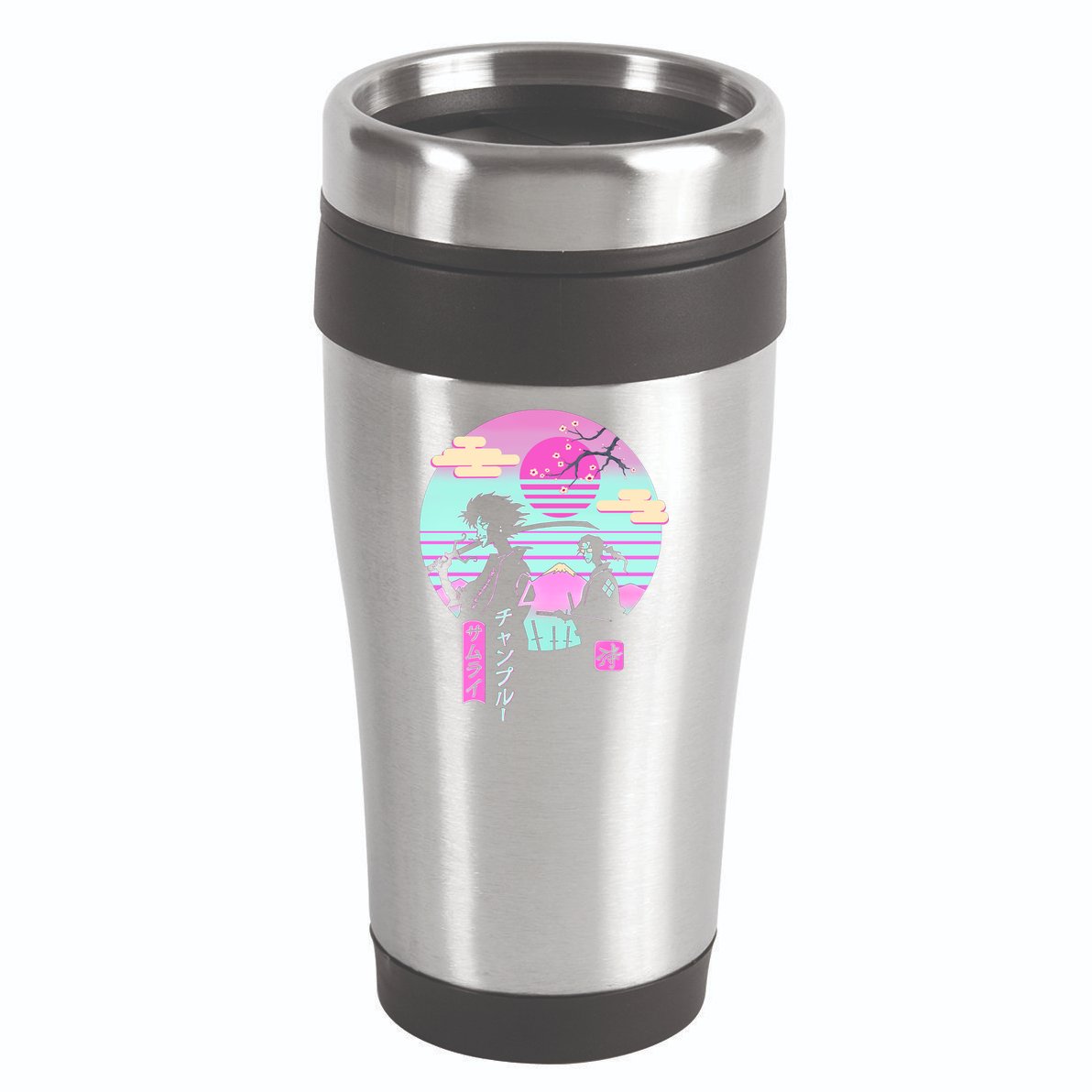 Retro Samurai Chillhop Anime 16oz Travel Tumbler