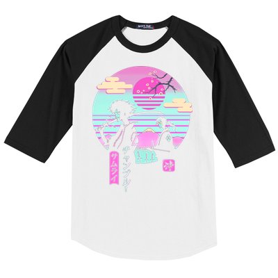 Retro Samurai Chillhop Anime Baseball Sleeve Shirt