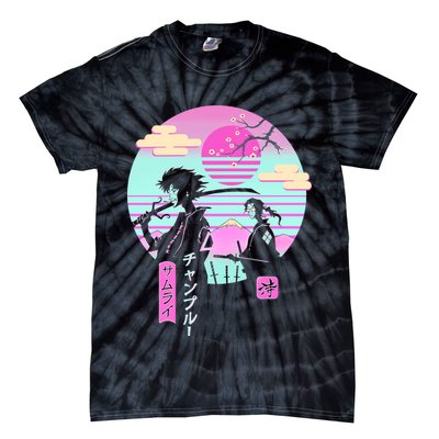 Retro Samurai Chillhop Anime Tie-Dye T-Shirt