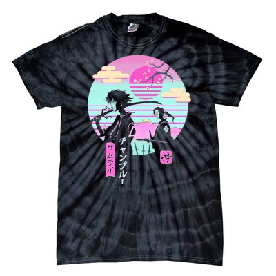 Retro Samurai Chillhop Anime Tie-Dye T-Shirt