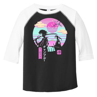 Retro Samurai Chillhop Anime Toddler Fine Jersey T-Shirt