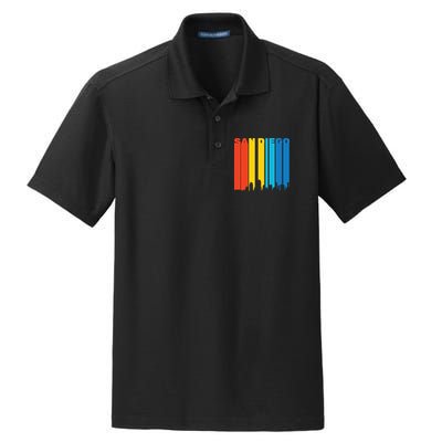 Retro San Diego Dry Zone Grid Polo