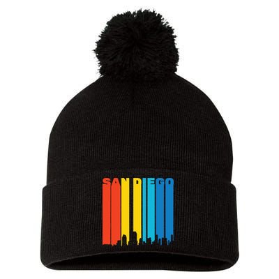 Retro San Diego Pom Pom 12in Knit Beanie