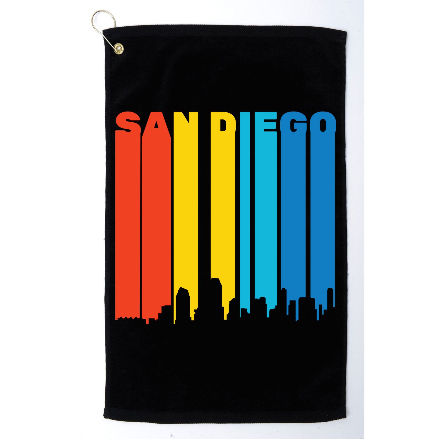 Retro San Diego Golf Towel