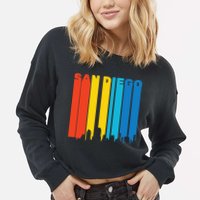Retro San Diego Cropped Pullover Crew