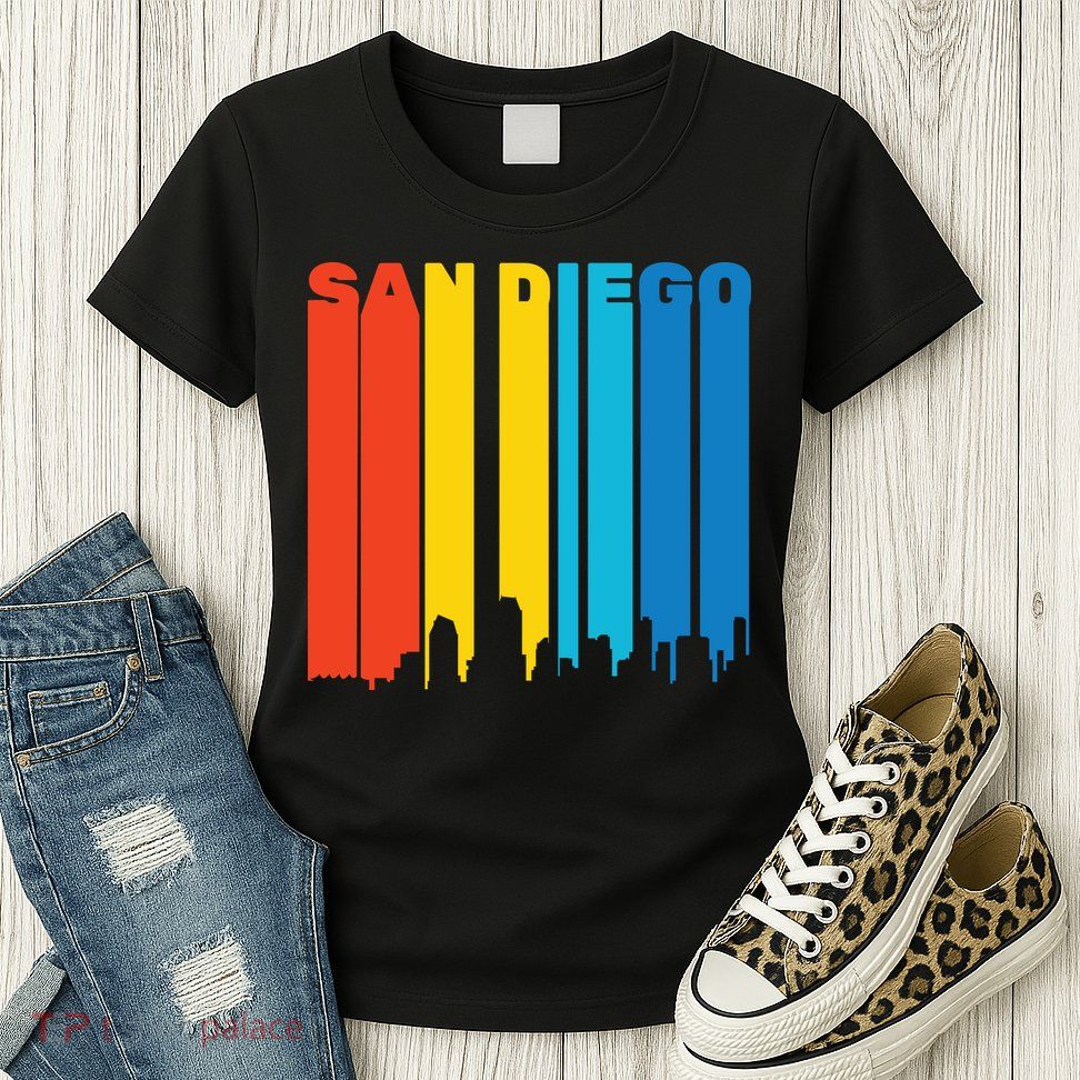 Retro San Diego Womens T-Shirt