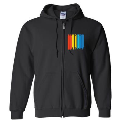 Retro San Diego Full Zip Hoodie