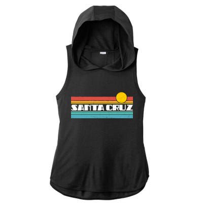 Retro Santa Cruz Strip Logo Ladies PosiCharge Tri-Blend Wicking Draft Hoodie Tank