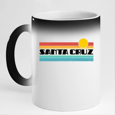 Retro Santa Cruz Strip Logo 11oz Black Color Changing Mug