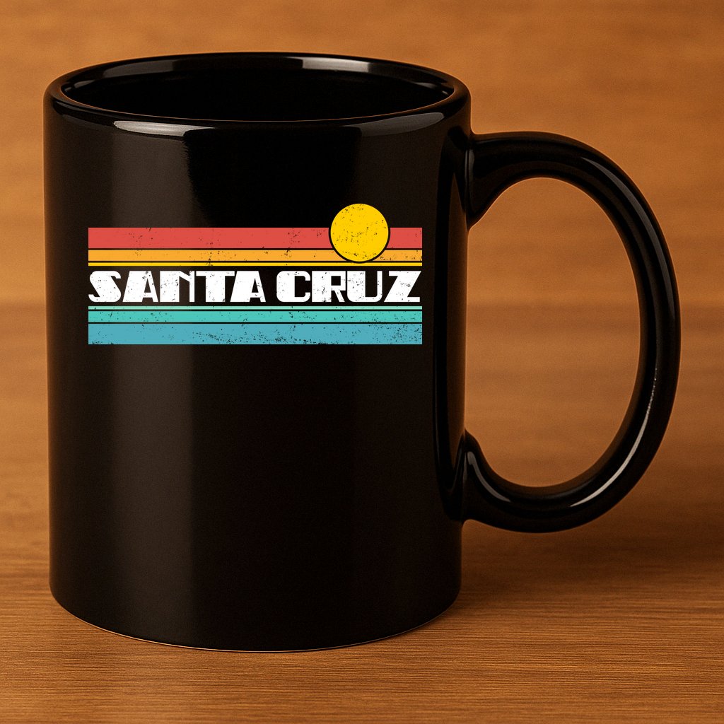 Retro Santa Cruz Strip Logo 11oz C Handle Ceramic Mug