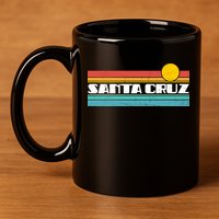 Retro Santa Cruz Strip Logo 11oz C Handle Ceramic Mug