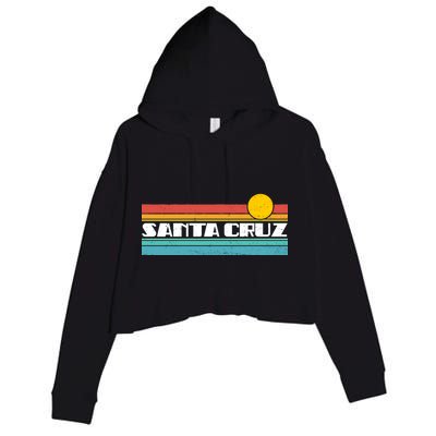 Retro Santa Cruz Strip Logo Crop Fleece Hoodie