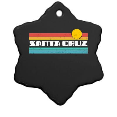 Retro Santa Cruz Strip Logo Ceramic Star Ornament