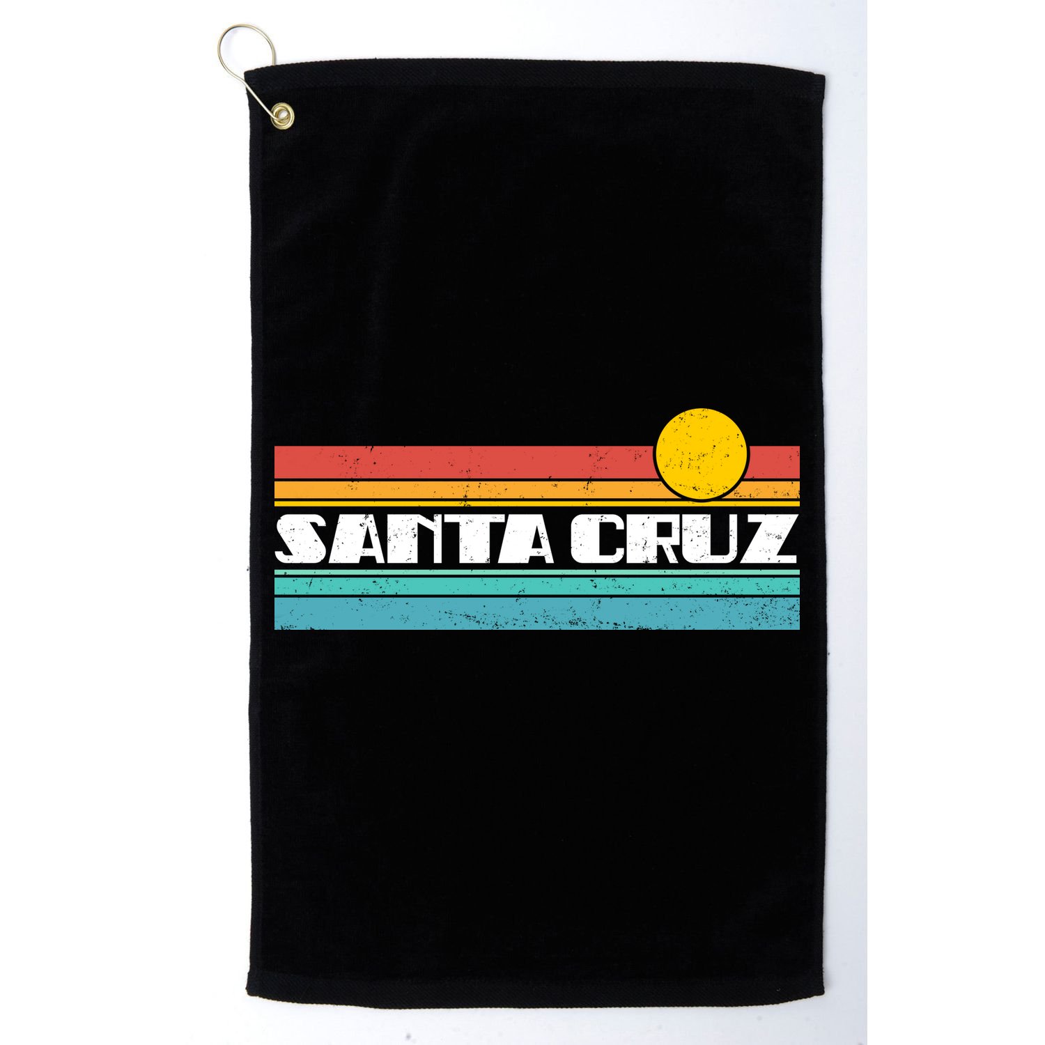 Retro Santa Cruz Strip Logo Golf Towel