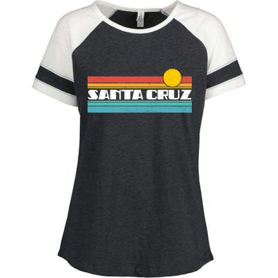 Retro Santa Cruz Strip Logo Enza Ladies Jersey Colorblock Tee