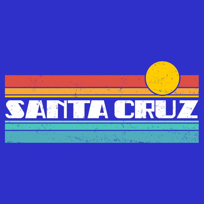 Retro Santa Cruz Strip Logo Poster