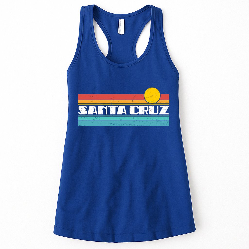 Retro Santa Cruz Strip Logo Womens Tank Top