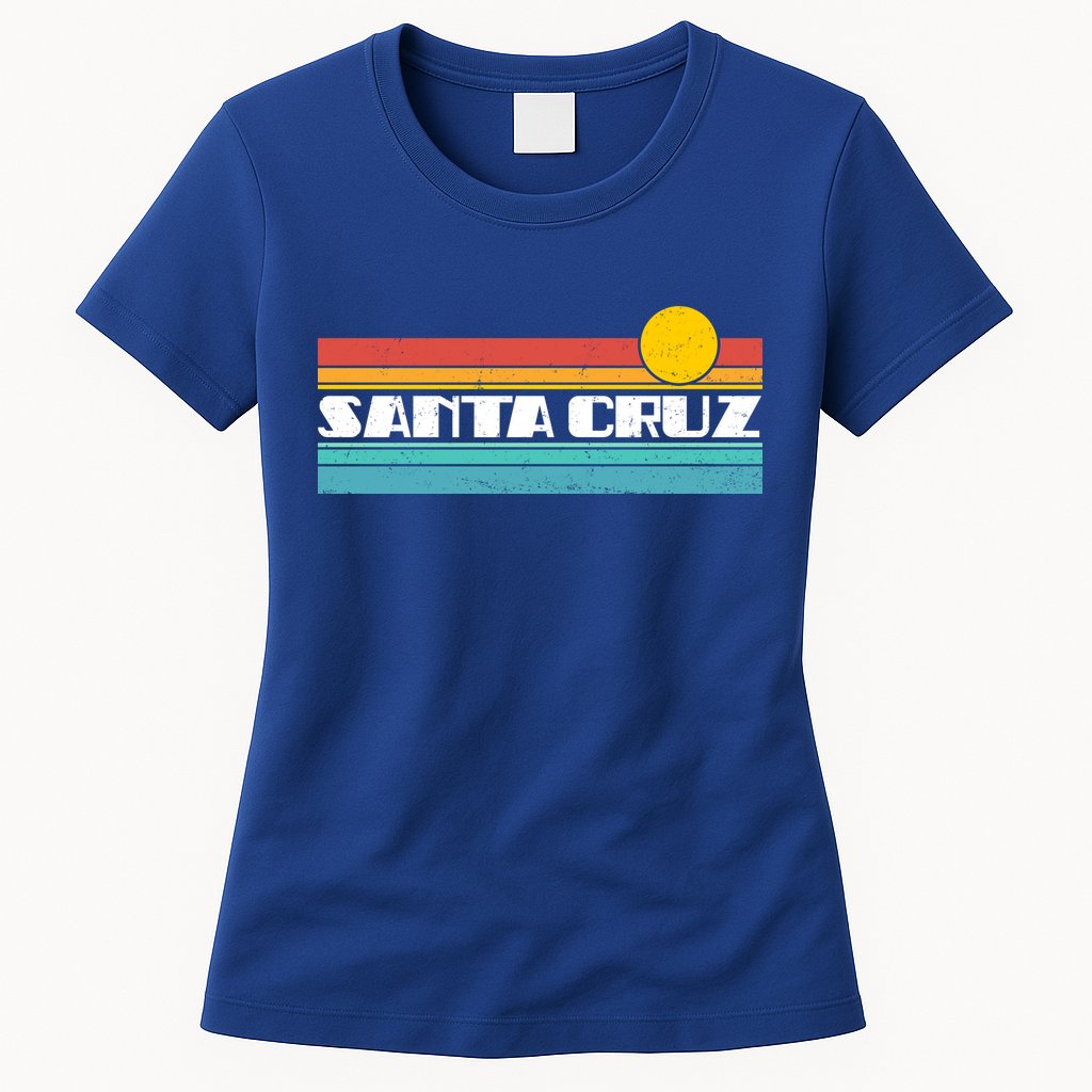 Retro Santa Cruz Strip Logo Womens T-Shirt