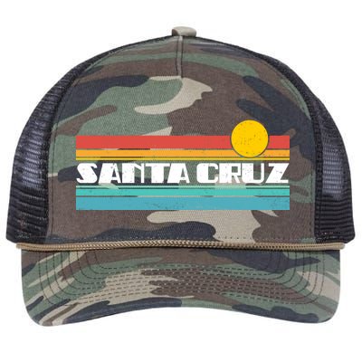 Retro Santa Cruz Strip Logo Retro Rope Trucker Hat Cap