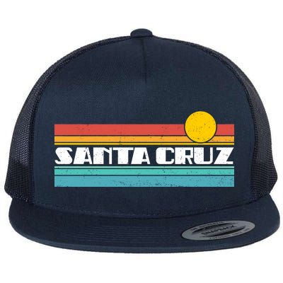 Retro Santa Cruz Strip Logo Flat Bill Trucker Hat