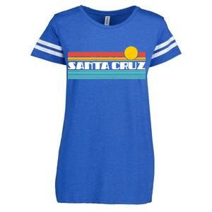 Retro Santa Cruz Strip Logo Enza Ladies Jersey Football T-Shirt