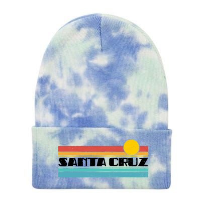 Retro Santa Cruz Strip Logo Tie Dye 12in Knit Beanie