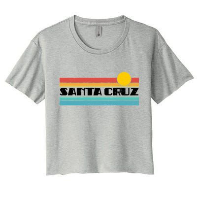 Retro Santa Cruz Strip Logo Women's Crop Top Tee