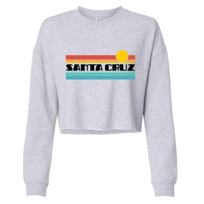 Retro Santa Cruz Strip Logo Cropped Pullover Crew