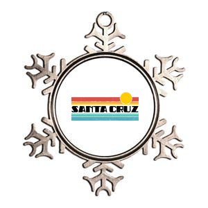 Retro Santa Cruz Strip Logo Metallic Star Ornament