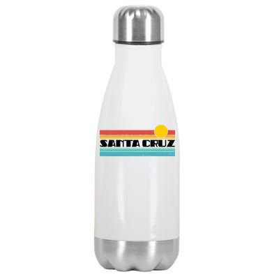 Retro Santa Cruz Strip Logo Stainless Steel Insulated Water Bottle