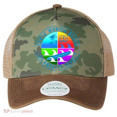 Retro Santa Monica Beach Legacy Tie Dye Trucker Hat