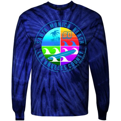 Retro Santa Monica Beach Tie-Dye Long Sleeve Shirt