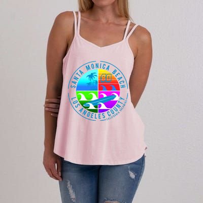 Retro Santa Monica Beach Women's Strappy Tank