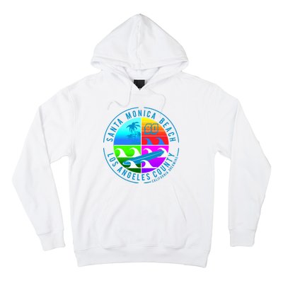 Retro Santa Monica Beach Hoodie