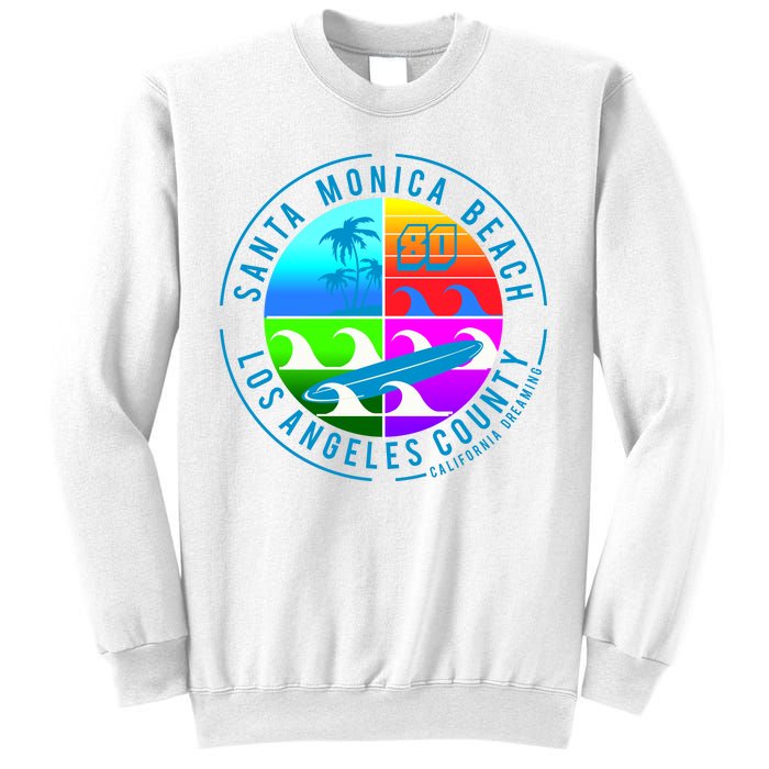 Retro Santa Monica Beach Sweatshirt