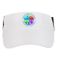 Retro Santa Monica Beach Adult Drive Performance Visor