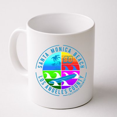 Retro Santa Monica Beach Coffee Mug