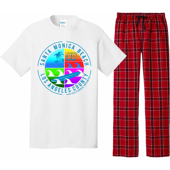 Retro Santa Monica Beach Pajama Set