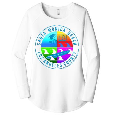 Retro Santa Monica Beach Women's Perfect Tri Tunic Long Sleeve Shirt