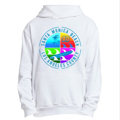 Retro Santa Monica Beach Urban Pullover Hoodie