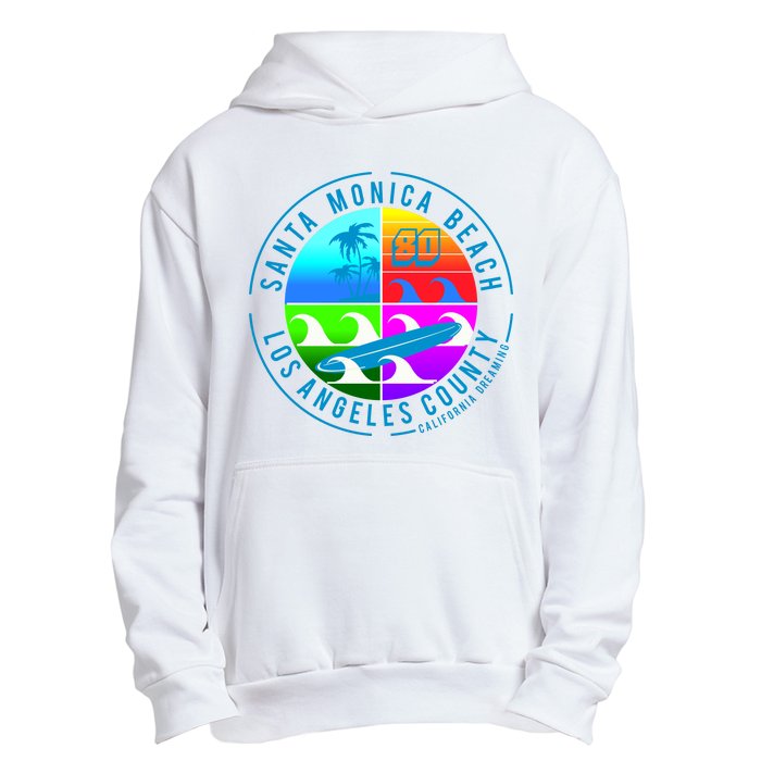 Retro Santa Monica Beach Urban Pullover Hoodie