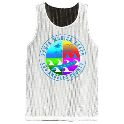 Retro Santa Monica Beach Mesh Reversible Basketball Jersey Tank