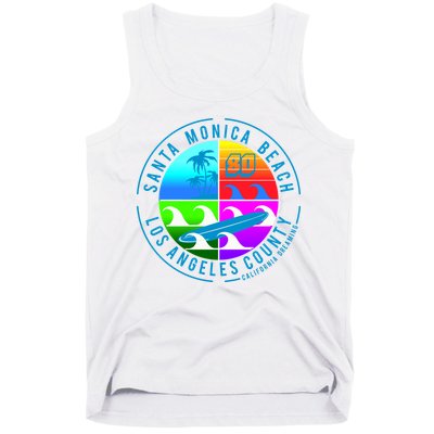 Retro Santa Monica Beach Tank Top