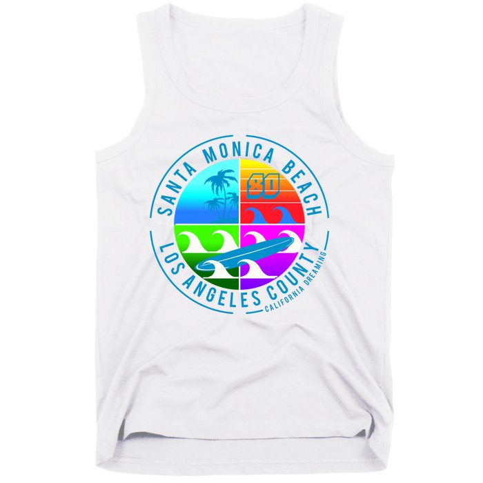 Retro Santa Monica Beach Tank Top