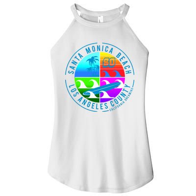 Retro Santa Monica Beach Women's Perfect Tri Rocker Tank