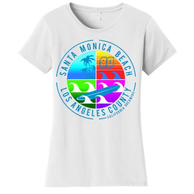 Retro Santa Monica Beach Women's T-Shirt