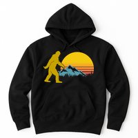 Retro Sasquatch Mountain Sunset Hoodie