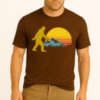 Retro Sasquatch Mountain Sunset Performance Shirt